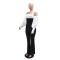 New sexy lace up four sided elastic splicing polyester glossy slim fit jumpsuit