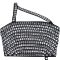 Fashion women's temperament, diamond studded suspender, strapless short skirt set, new