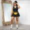 New neck hanging Polo neck tennis skirt contrasting color lapel sports anti sports skirt dress for women