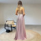 Fashionable women's temperament sexy suspender backless hot stamping dress