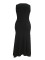 Women's fashionable and elegant V-neck ruffle edge irregular hem plus size long dress