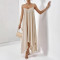 Summer women's fashionable and elegant irregular hem camisole plus size dress