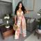 Strap up sexy top paired with slim fit wide leg pants, fashionable two-piece set for women