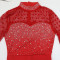 Hot rhinestone mesh long sleeved patchwork waist cinching slit dress for women, slim fit long dress for women