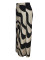 Women's Fashion Casual Stripe Printed Elastic Waist Straight Tube Large Pants