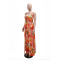 Strap up sexy top paired with slim fit wide leg pants, fashionable two-piece set for women