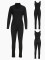 Women's new casual sports vest long sleeved zipper jacket three piece set