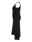Women's fashionable and elegant V-neck ruffle edge irregular hem plus size long dress