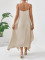 Summer women's fashionable and elegant irregular hem camisole plus size dress