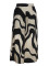 Women's Fashion Casual Stripe Printed Elastic Waist Straight Tube Large Pants