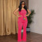 Fashion women's strapless top paired with pants two-piece set
