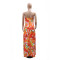 Strap up sexy top paired with slim fit wide leg pants, fashionable two-piece set for women