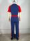 Women's velvet patchwork lapel zipper drawstring short sleeved sports pants set two-piece set