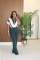 Collar zipper polyester splicing micro flared pants jumpsuit