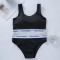 Fashionable sports English vest set with 33 waist and simple style, paired with English