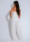 High waisted design woven style suspender sleeveless loose straight tube jumpsuit