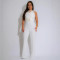Women's high neck sleeveless jumpsuit