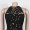 Women's high neck sleeveless jumpsuit