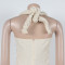 High waisted design woven style suspender sleeveless loose straight tube jumpsuit