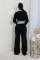 Sexy single breasted slim fit retro Polo slim fit knit sweater long pants two sets