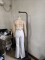 Women's high neck sleeveless jumpsuit