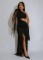 2025 New Asymmetric One Shoulder Tassel Long Dress
