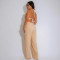 Women's high neck sleeveless jumpsuit