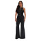 Women's high neck sleeveless jumpsuit