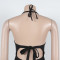 Women's high neck sleeveless jumpsuit
