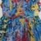 New fashionable women's pleated design printed dress