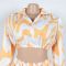 New Fashion Women's Bubble Sleeve Design Short Shirt High Waist Short Skirt Cover