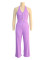 Spring and summer new women's fashion slim fit vest high waist wide leg pants temperament two-piece set