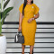 Short sleeved round neck fashionable temperament elegant OL hip bag