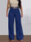 Ladies' casual and fashionable high waisted wide leg pants look slim and versatile, loose pants