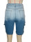Summer new casual trend gradient color ripped denim shorts