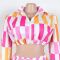 New Fashion Women's Bubble Sleeve Design Short Shirt High Waist Short Skirt Cover