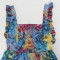 New fashionable women's pleated design printed dress