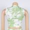 Cross border women's two-piece sleeveless vest, high waisted pants, floral print set