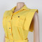 Elegant commuting solid color lapel sleeveless workwear split long skirt two-piece set