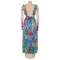 New fashionable women's pleated design printed dress