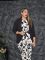 Cross border women's two-piece sleeveless vest, high waisted pants, floral print set
