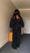 Women's Fashion Folding Set V-neck Bat Sleeve Shirt High Waist Two Piece Set