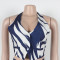 Fashionable and sexy printed neck hanging top, wide leg pants two-piece set