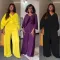 Women's Fashion Folding Set V-neck Bat Sleeve Shirt High Waist Two Piece Set