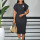 Black + brooch