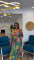 New fashionable women's pleated design printed dress