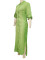 Summer fashion casual long shirt skirt with side slit elegant dress transparent