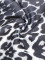 Leopard print high waisted straight leg pants for women, casual and loose, side striped patchwork versatile pants