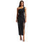 Fashionable women's slanted shoulder rhinestone sexy chest hugging slim fit dress