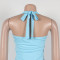 New Fashion Women's Open Back Strap Hanging Neck Strap Vest Set